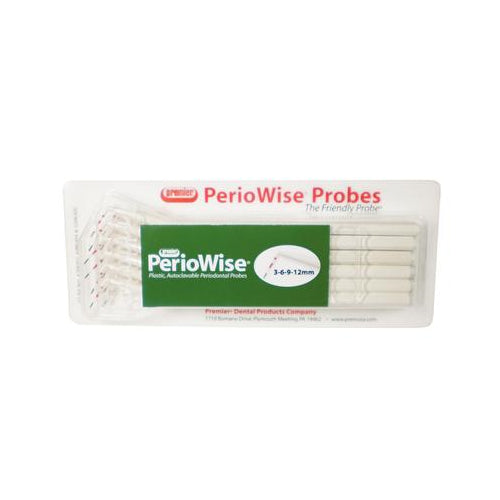 Premier Dental 9006106 Periowise Color Coded Single End Probe 3-6-9-12 12/Bx Premier Dental 9006106 Periowise Color Coded Single End Probe 3-6-9-12 12/Bx